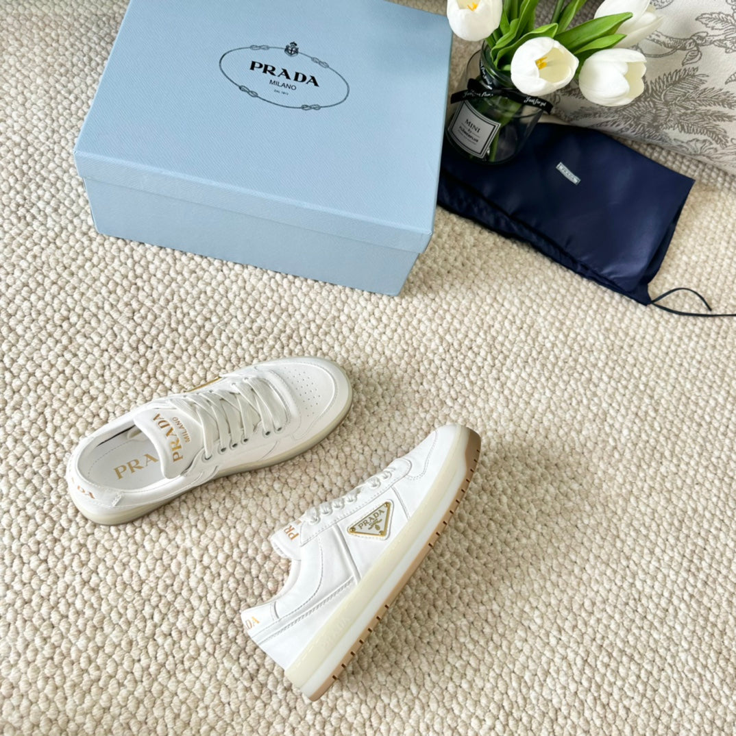 PRA DOWNTOWN NAPPA SNEAKERS WHITE CALFSKIN、mysite、Cacoeks