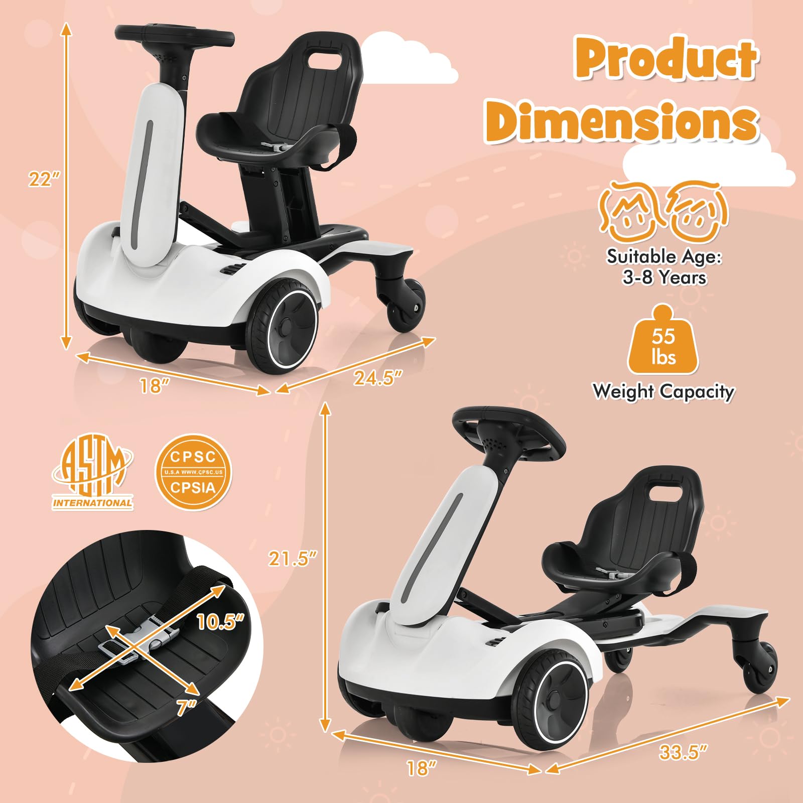 Kids electric ride-on car - battery compartment