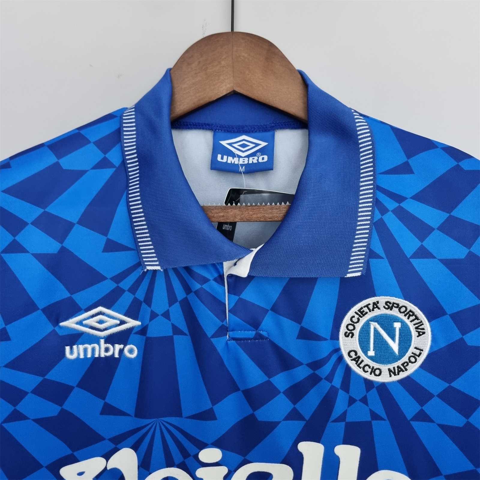 SIUjerseys-Retro Napoli 1991-93 Home Stadium Jersey