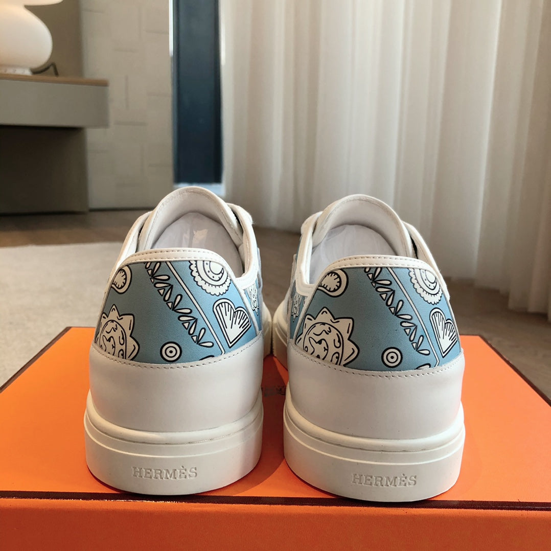 GET SNEAKER WHITE CALFSKIN WITH SKY MOTIFS、mysite、Cacoeks