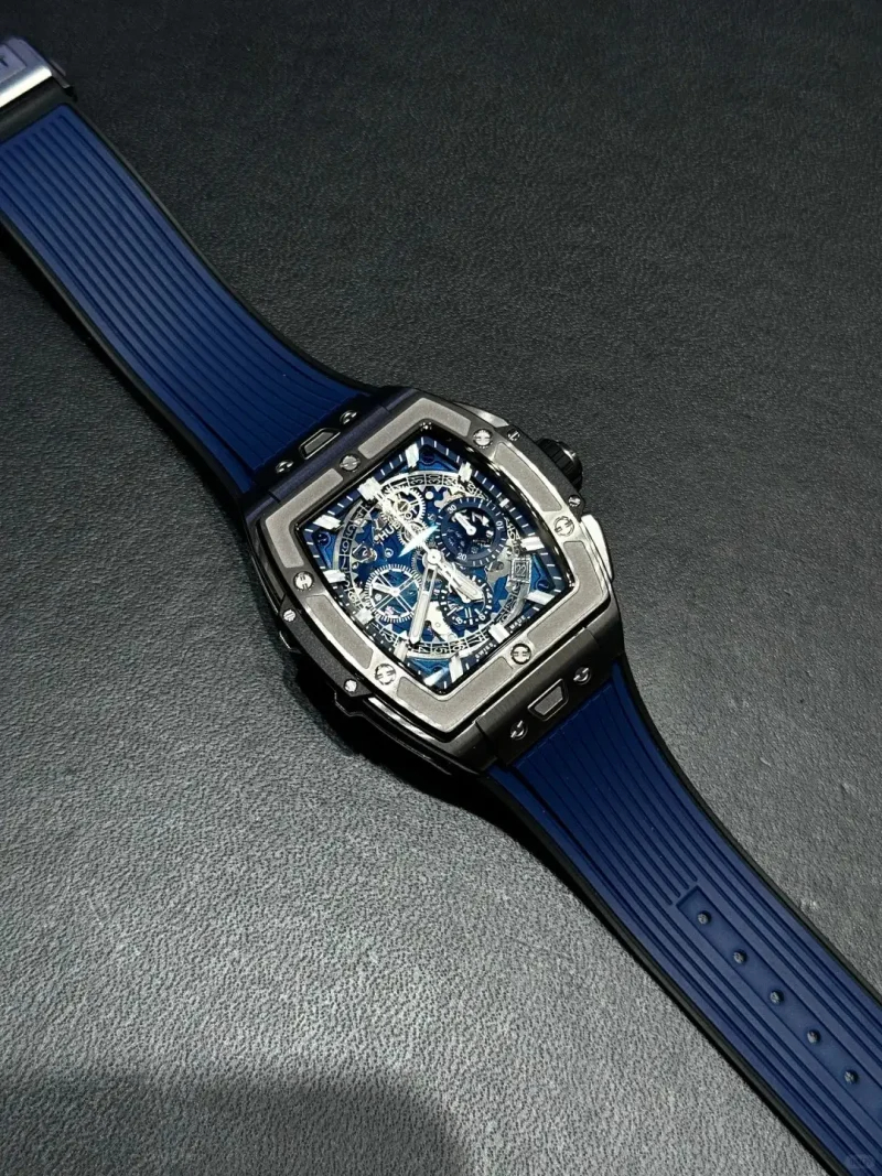 Hublot Spirit of Big Bang Ref. 641.NX.7170.LR Super Clone Watch – Titanium Skeleton Dial Rubber Strap Fake Replica