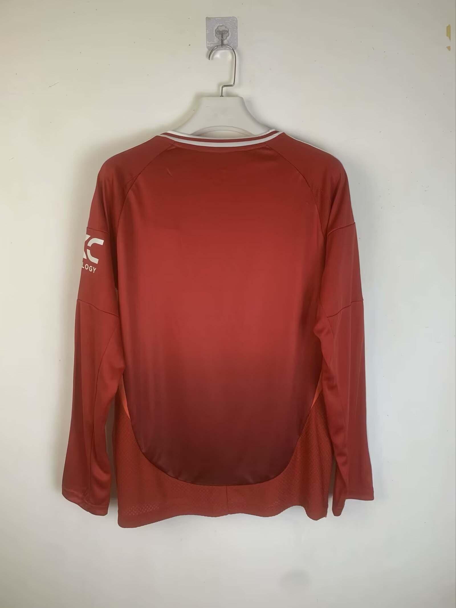 2024/2025 Long Sleeve Manchester United Home Football Shirt 1:1 Thai Quality:football jersey mysite: unitedjerseyfootball 邓江浪:football