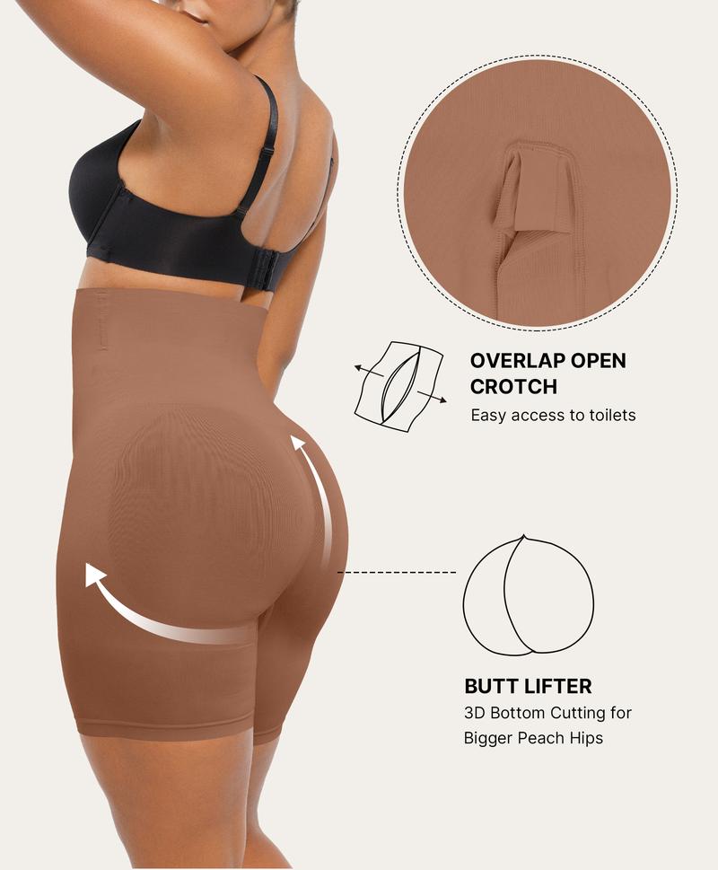 Shapellx Shapewear Sculpting Shorts for Women Seamless High Waisted Body Shaper Thigh Slimming Underwear