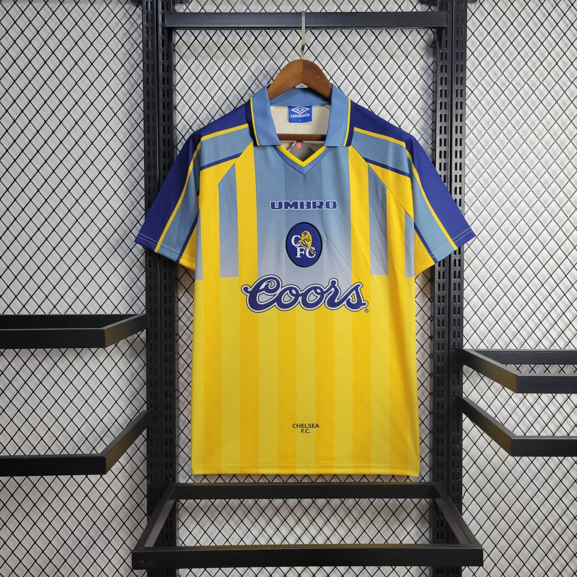 ManixJersey.com | Retro C.H.E.L.S.E.A 1995-97 Away Stadium Jersey -Customize Name, Number and Patch | Worldwide Shipping
