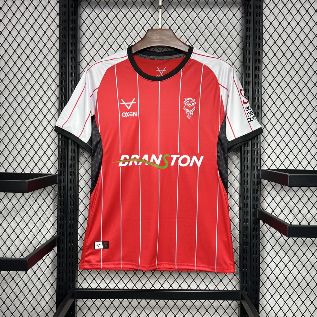 ManixJersey.com | Lincoln City 24-25 Home Stadium Jersey - Fans Version -Customize Name, Number and Patch | Worldwide Shipping