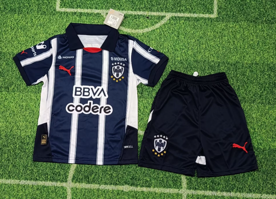24/25 Monterrey Home Football Shirt Kids Size Suit-mysite Custom Football Kit- Nextkits