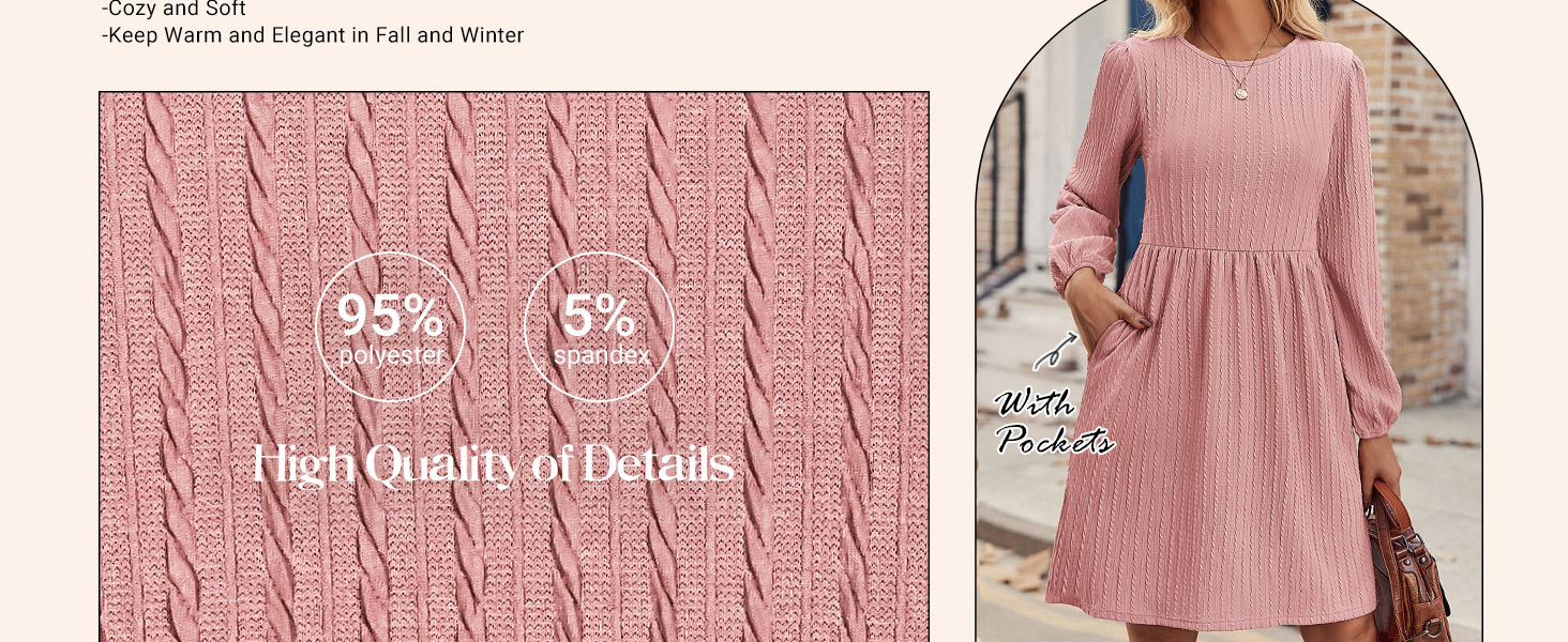 long sleeve dress womens fall sweater dress rib knit dress winter a line dresses weater dresses