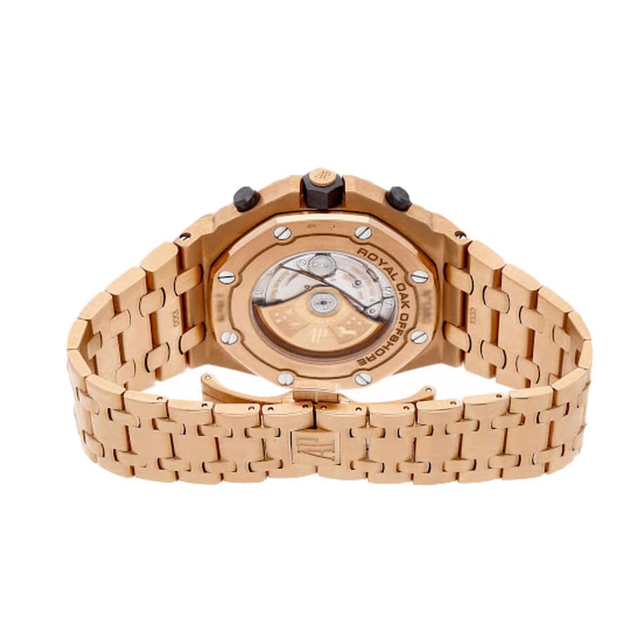 audemars piguet royal oak offshore rose gold dial chronograph 26470or oo 1000or