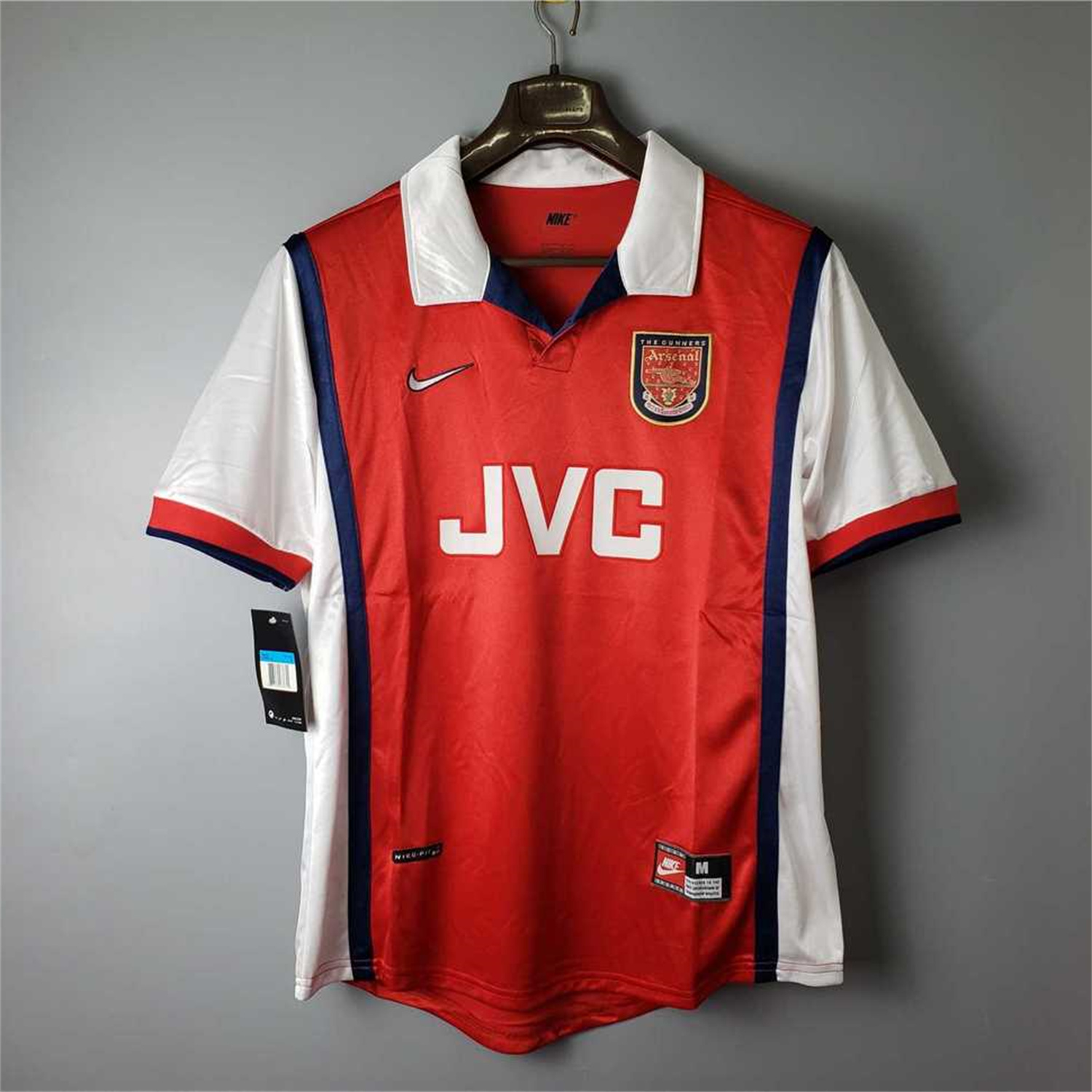 ManixJersey.com | Retro Arsenal 98-99 Home Stadium Jersey -Customize Name, Number and Patch | Worldwide Shipping