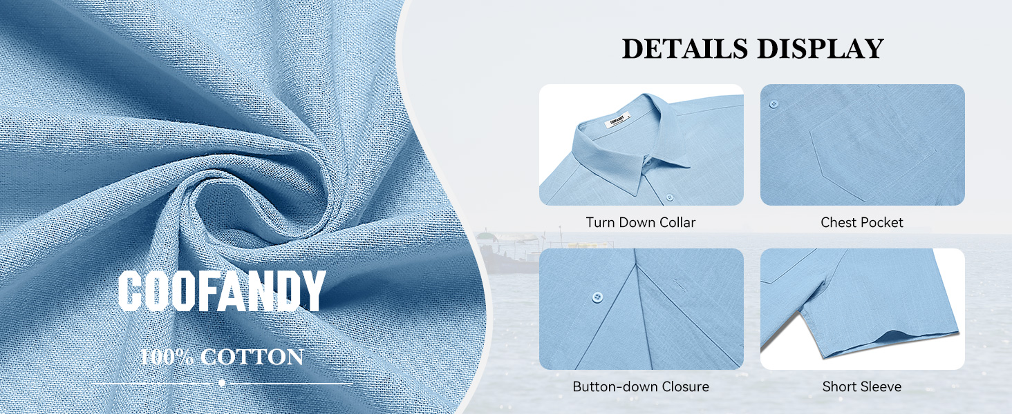 summer button down shirt men