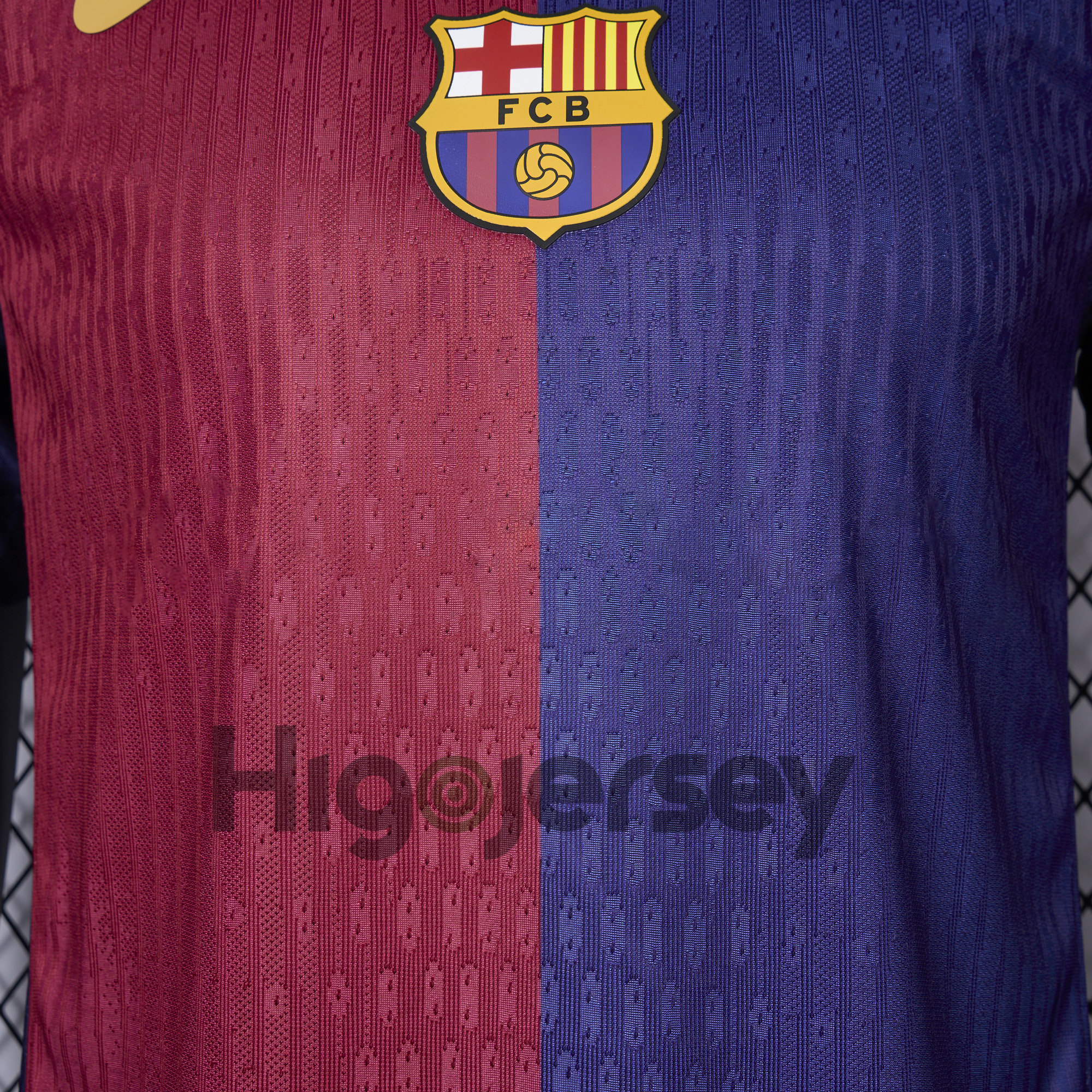 Higojerseys-Barcelona 24-25 Home Unsponsored Jersey - Player Version
