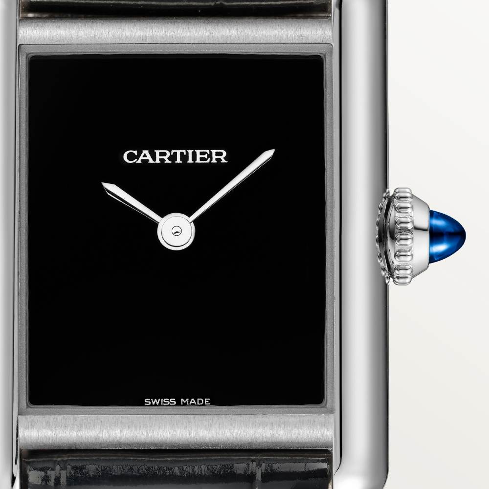 Super Clone 1:1 Cartier Tank Must Watch Small Model Black WSTA0071 Replica-fasswatch