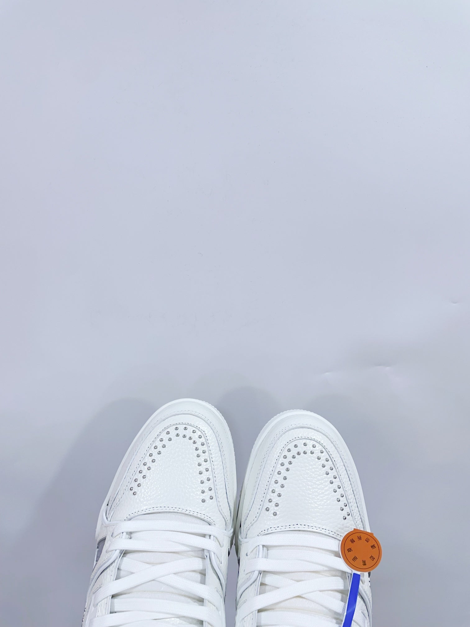 TRAINER SNEAKER IN WHITE CALFSKIN、mysite、Cacoeks
