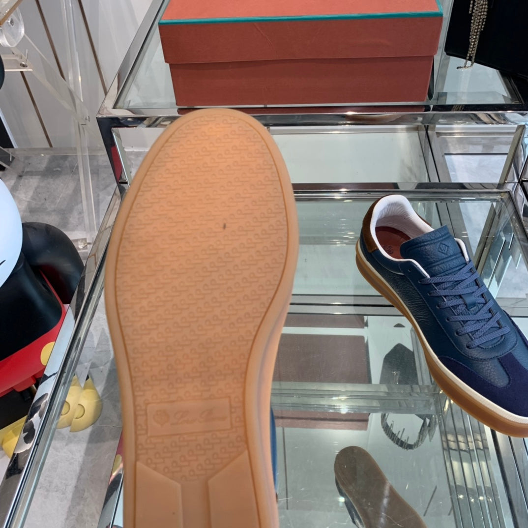 LP TENNIS WALK SNEAKERS NAVY CALFSKIN、mysite、Cacoeks