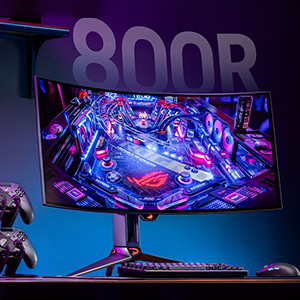 ASUS ROG Swift 34” OLED Ultrawide 800R Curved Gaming Monitor (PG34WCDM)
