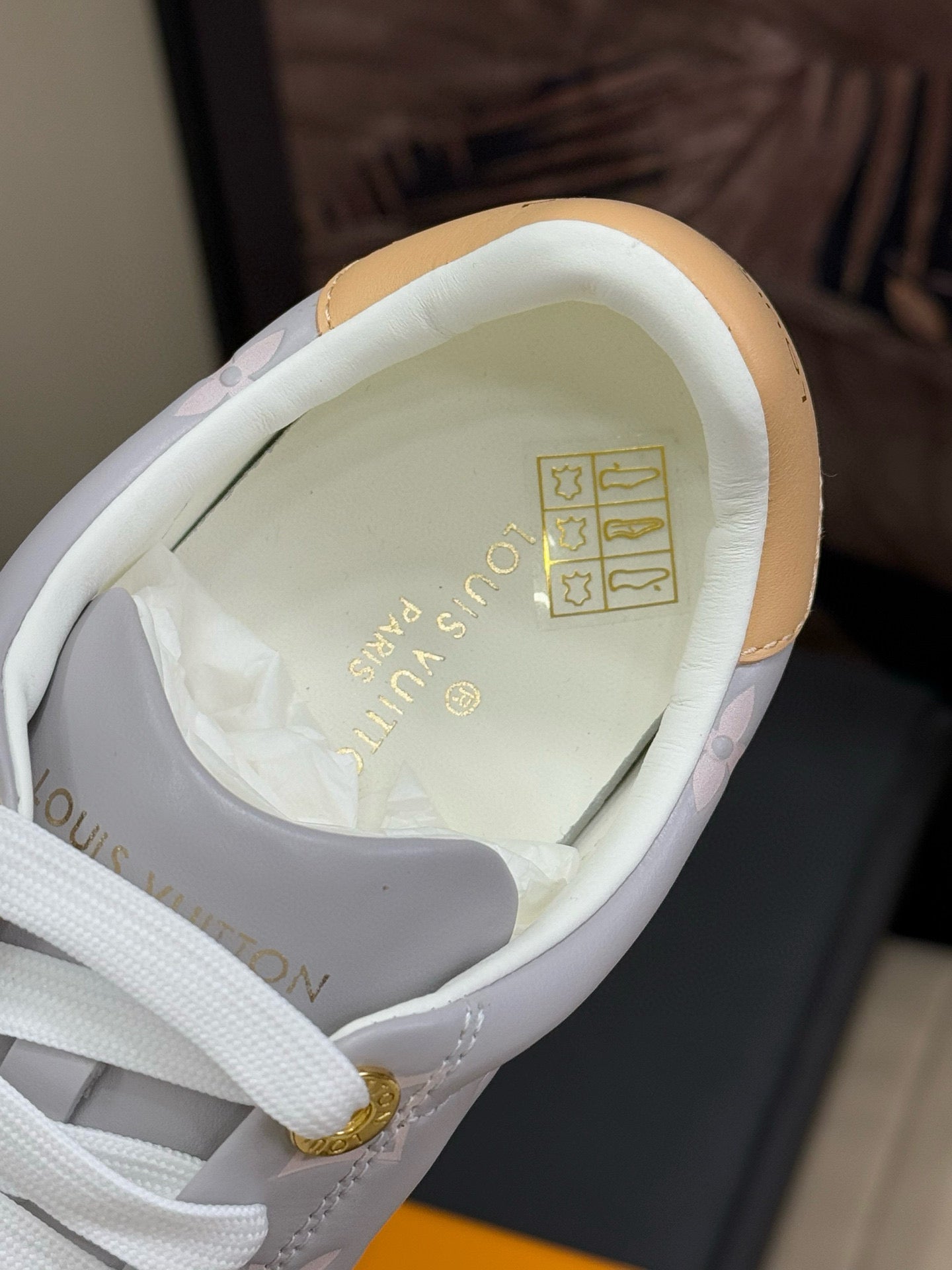 TIME OUT SNEAKER IN COOL GRAY EMBOSSED MONOGRAM CALFSKIN、mysite、Cacoeks