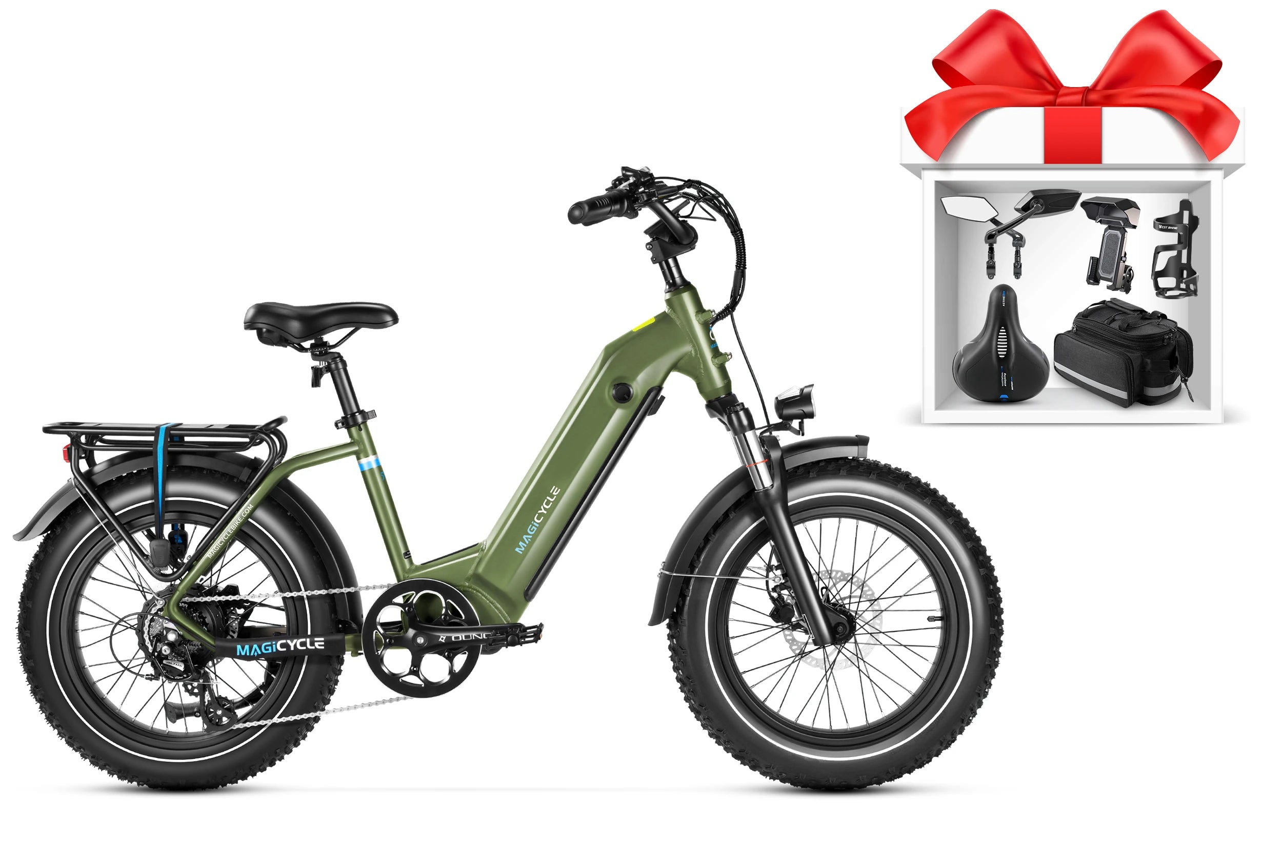Magicycle Ocelot Pro Long Range Step-Thru Fat Tire Electric Bike、mySite、bearsvspackers