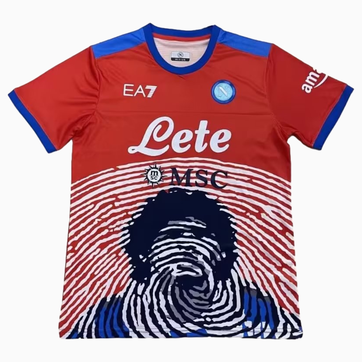 GlobeJersey-Retro Napoli 2021-22 Maradona Special Edition Jersey - Red