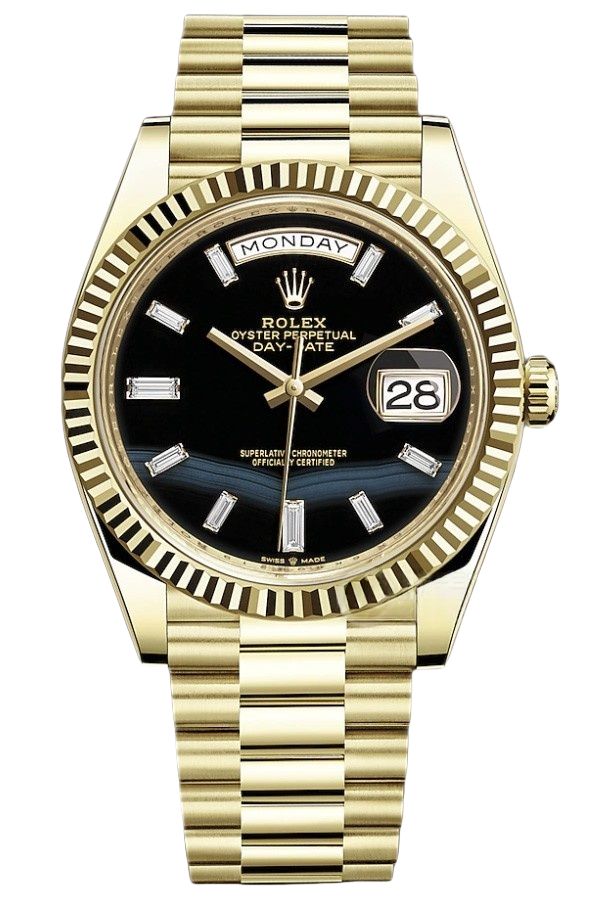 Rolex Day-Date Super Clone Swiss Replica Watch Ref M228238-0059 Black Sugar Dial 3255 Swiss Movement
