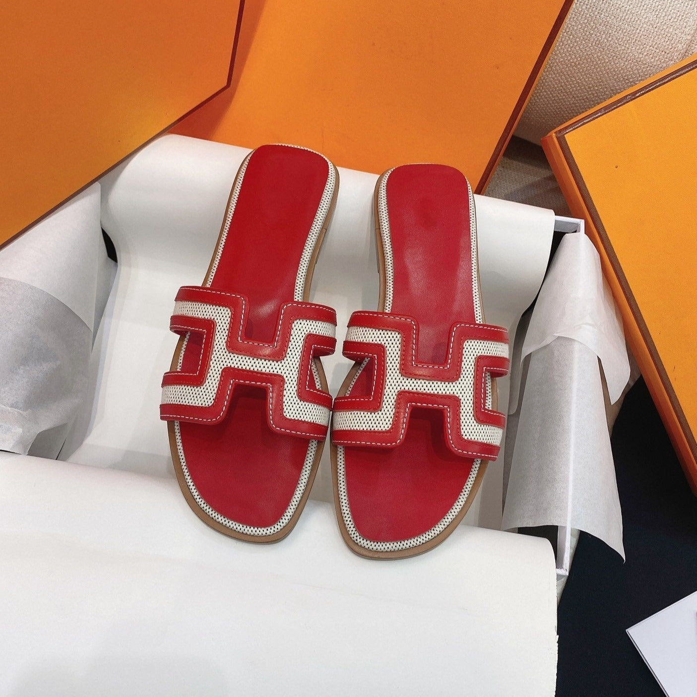 0ran Sandal Red Leather、mysite、Cacoeks