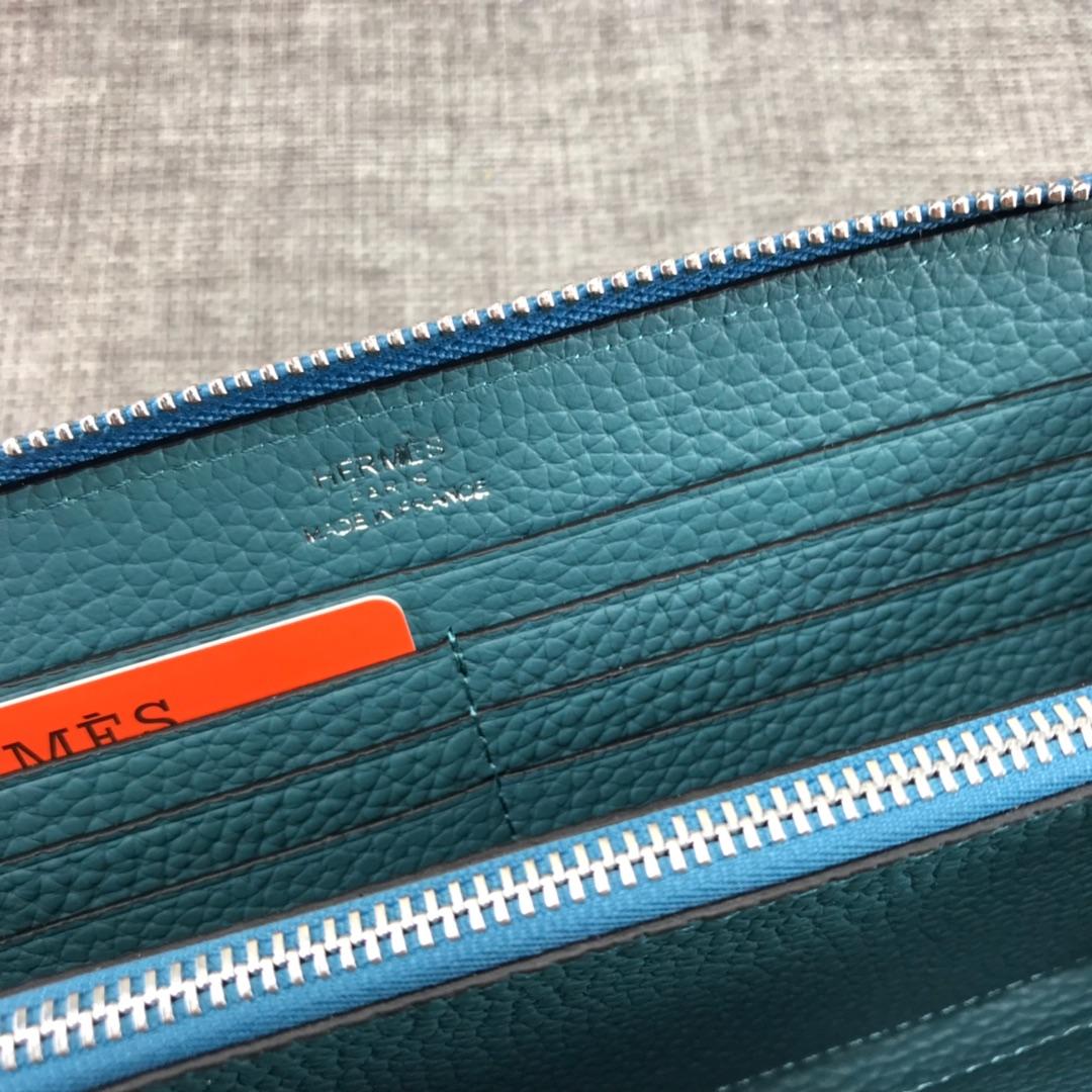 Best Price Hermes H505 Long Punching H Women Wallet Blue