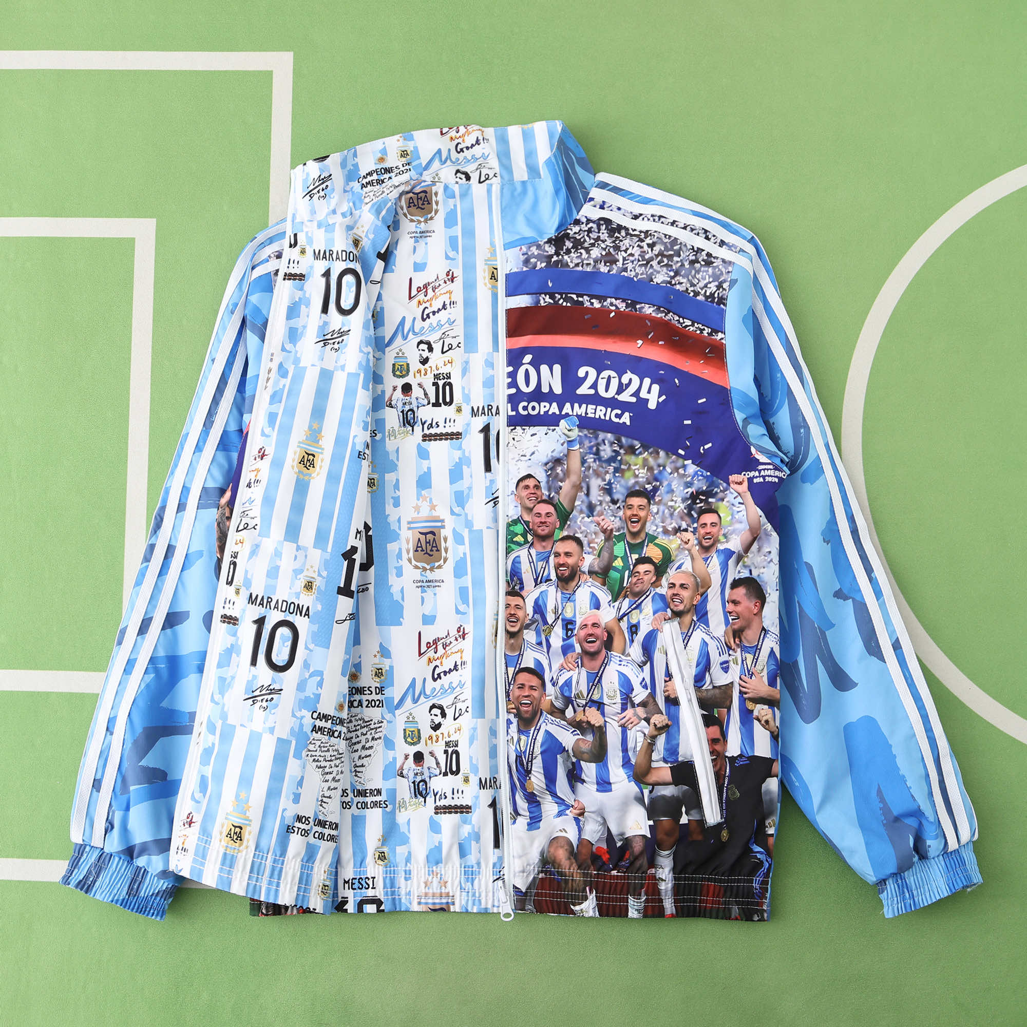 UltraTrikot-Argentina 24-25 Blue Double Sided Reversible Windbreaker - 2024 Copa America Championship