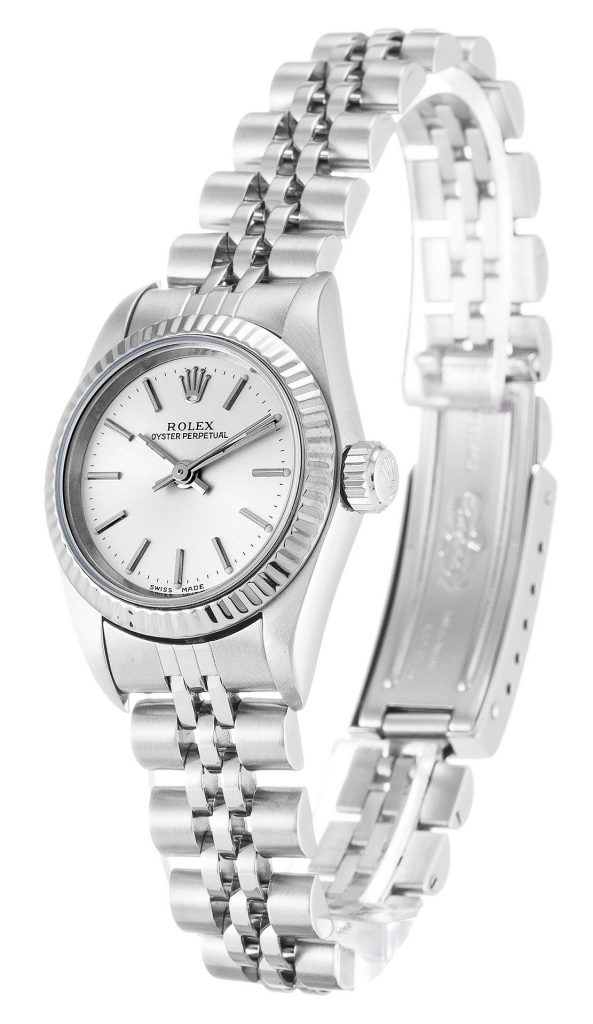 Replica Rolex Oyster Perpetual Lady 24mm Silver Dial 67194-fasswatch