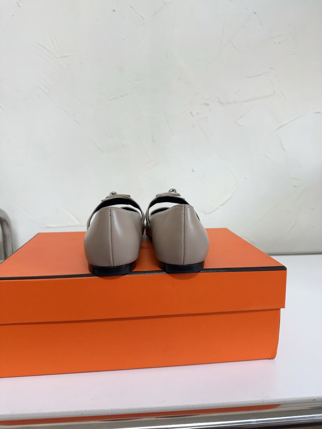 KIARA FLAT PUMP IN KHAKI BROWN CALFSKIN、mysite、Cacoeks