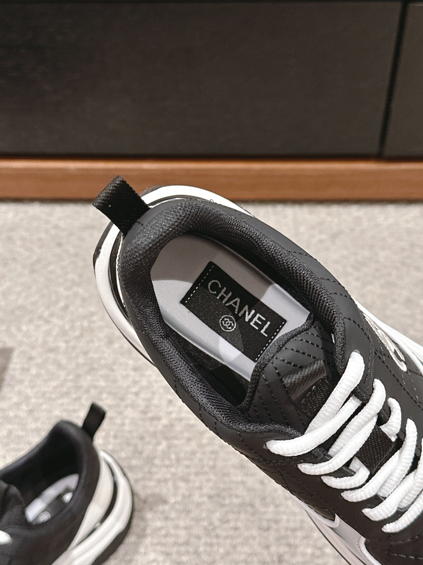 CC CLASSIC SNEAKER IN BLACK MIX WHITE LAMBSKIN、mysite、Cacoeks