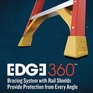 Edge360 bracing located at the bottom of the step ladder 