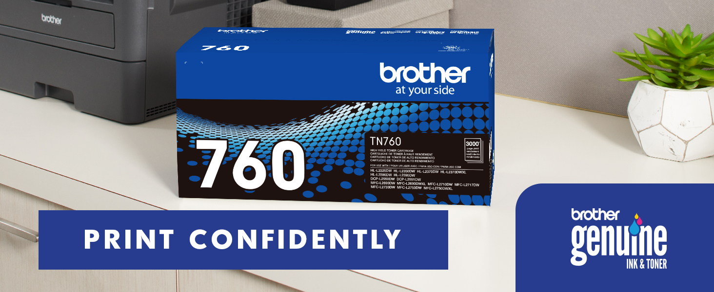 Print Confidently with Brother Genuine Ink & Toner