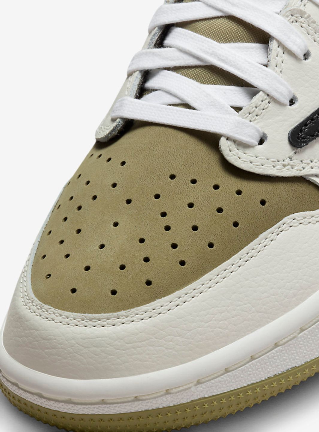 Air Jordan 1 Retro Low Golf Travis Scott Neutral Olive、JORDAN、Cacoeks