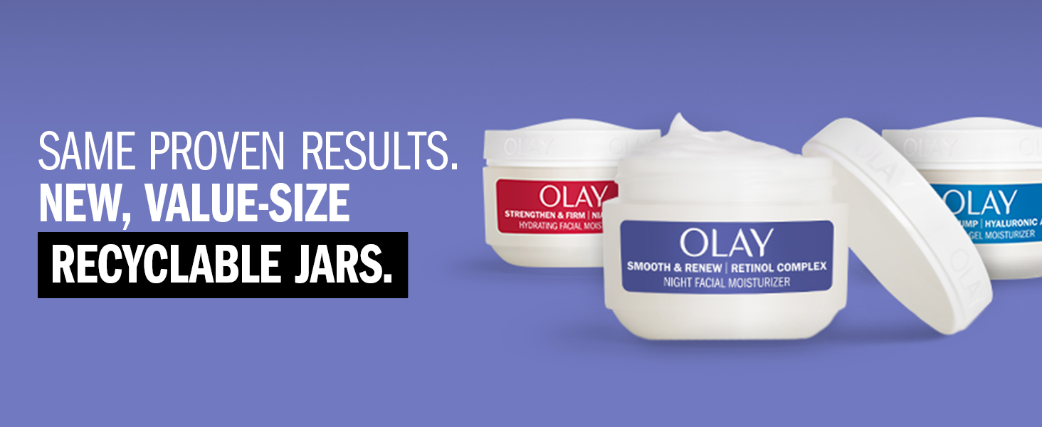 Same proven results. New value size. Recyclable jars. 