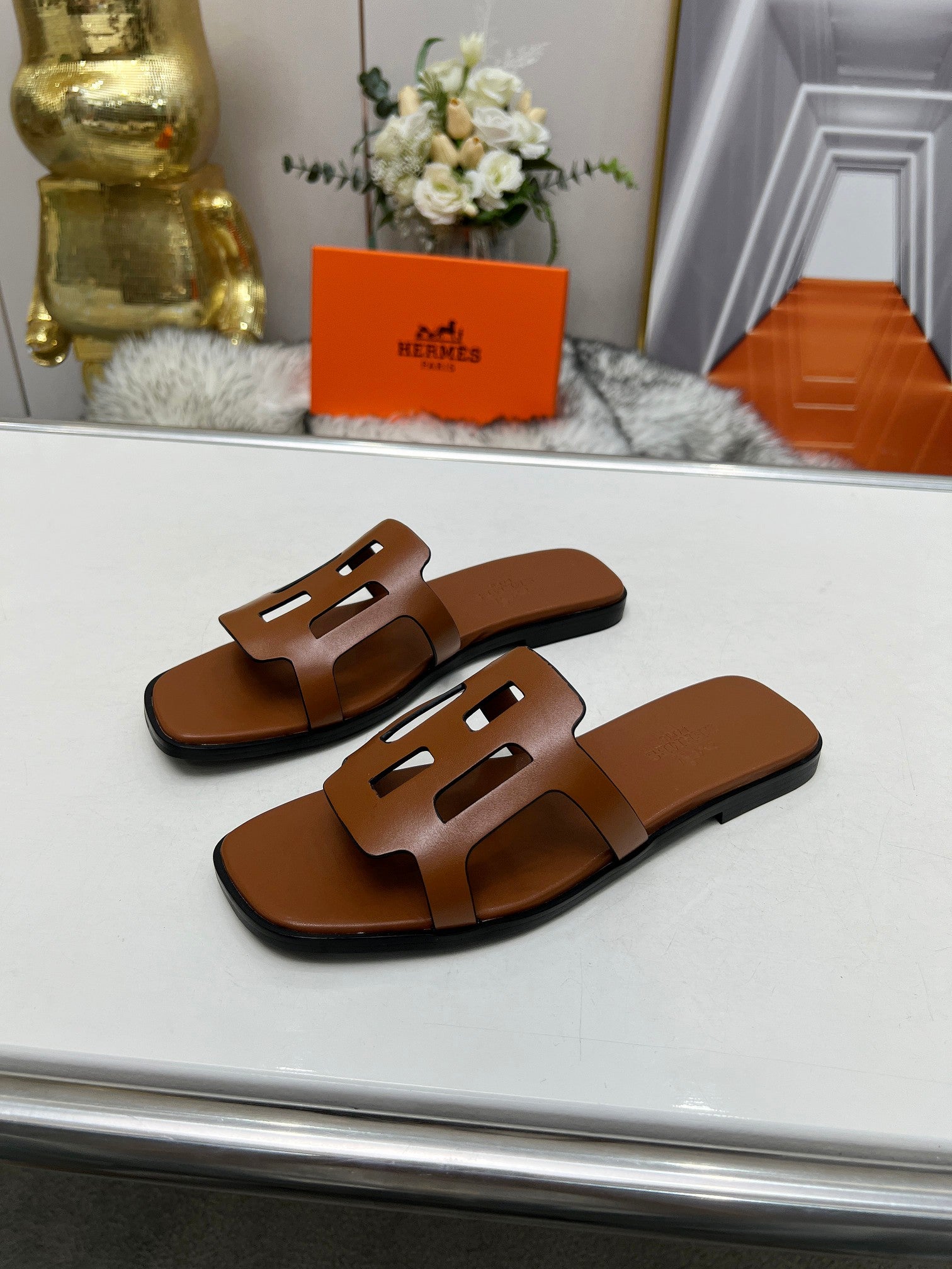 FLATFORM SANDAL CARAMEL CALFSKIN、mysite、Cacoeks