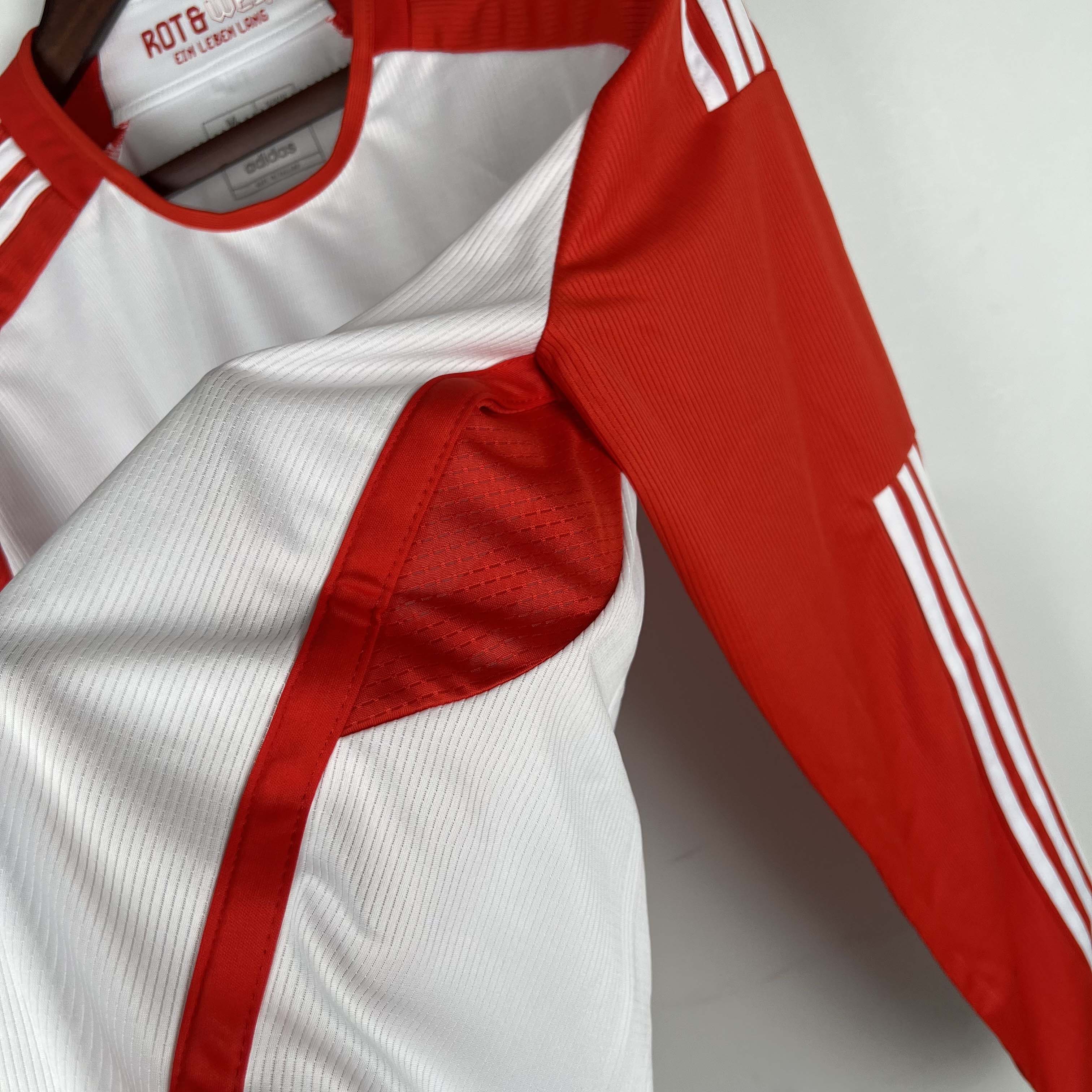 2023/2024 Long Sleeve Bayern Munich Home Football Shirt 1:1 Thai Quality:football jersey mysite: unitedjerseyfootball 邓江浪:football