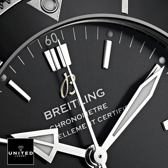 Breitling Superocean Heritage Automatic Black Dial Replica close analog view