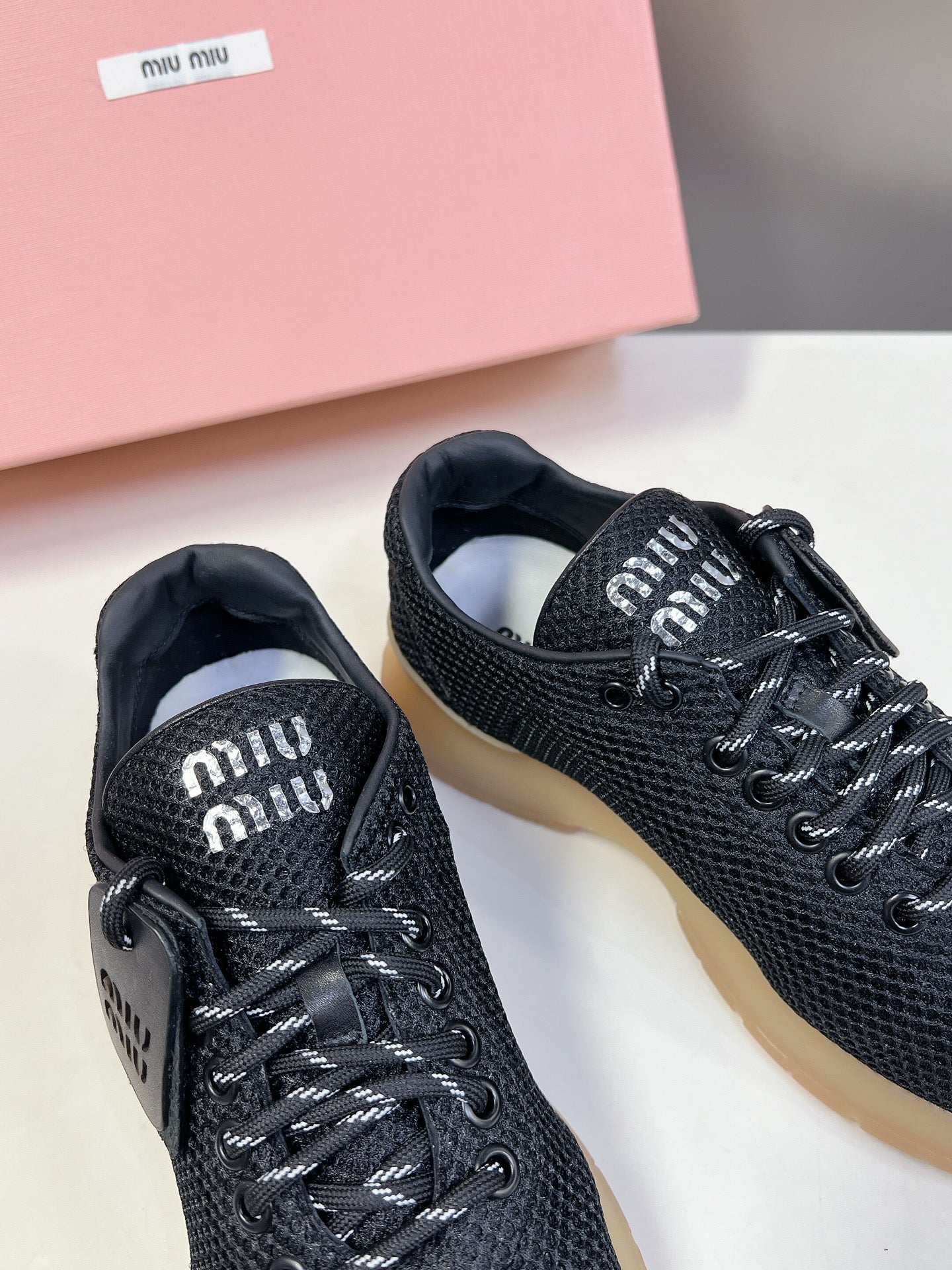 BASIC SNEAKERS IN BLACK MESH、mysite、Cacoeks