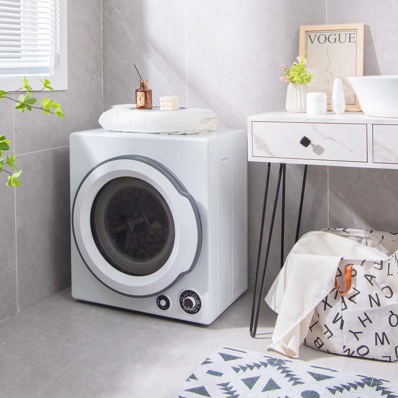 Eletriclife Compact Electric Tumble Laundry Dryer with Stainless Steel Tub