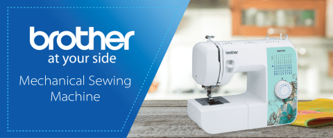 Brother At Your Side - Mechanical Sewing Machine - SM3701 machine on a table 