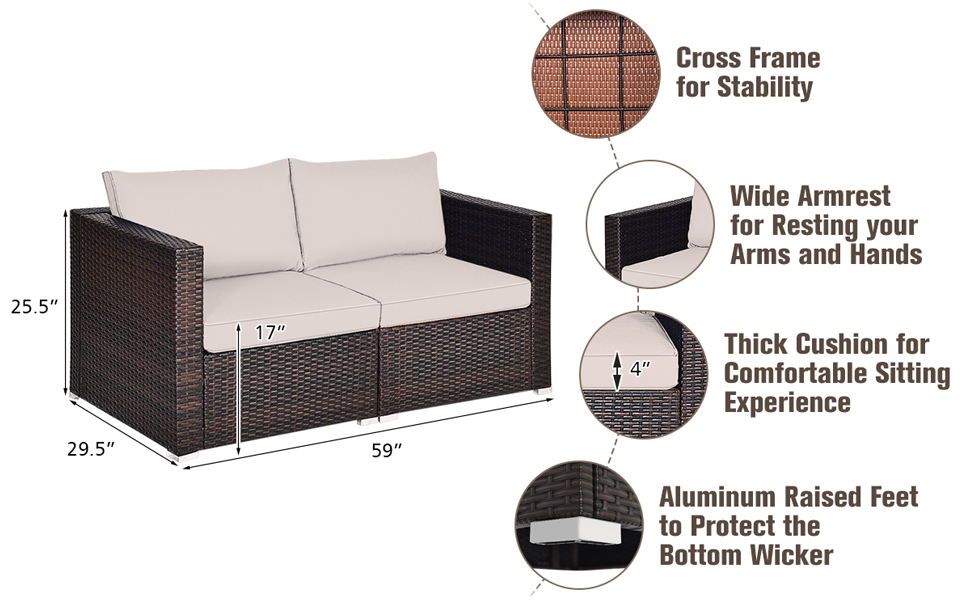 outdoor love seat