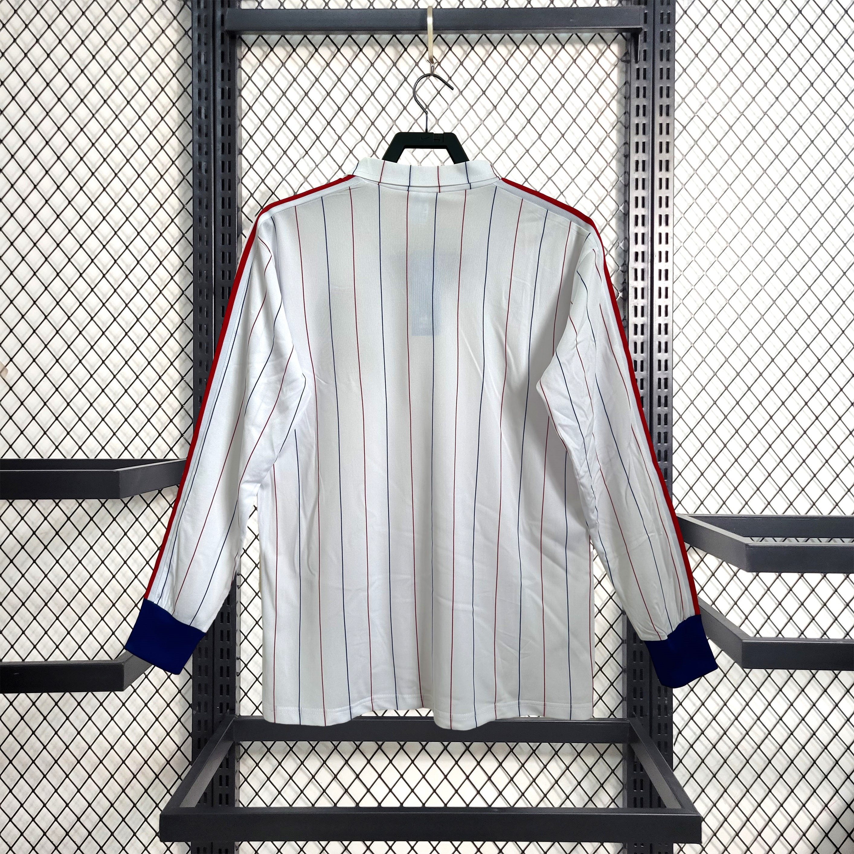 Higojerseys-Retro France 1980-82 Away Long Sleeve Jersey