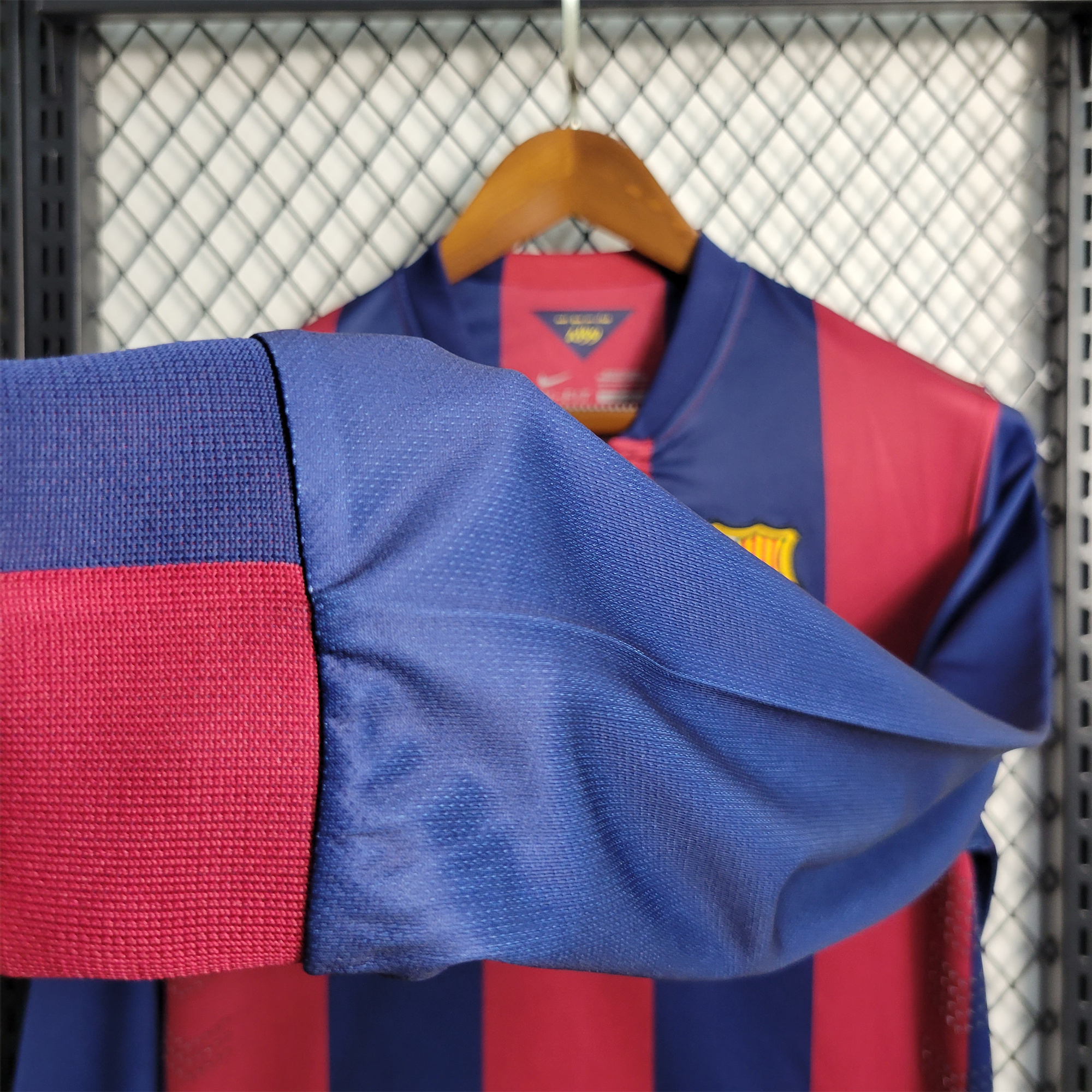 ManixJersey.com | Retro Barcelona 14-15 Home Stadium Long Sleeve Jersey -Customize Name, Number and Patch | Worldwide Shipping