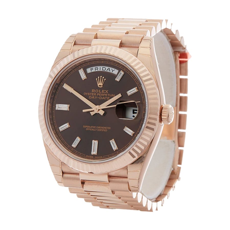 Rolex Day-Date 228235 Chocolate Replica-fasswatch