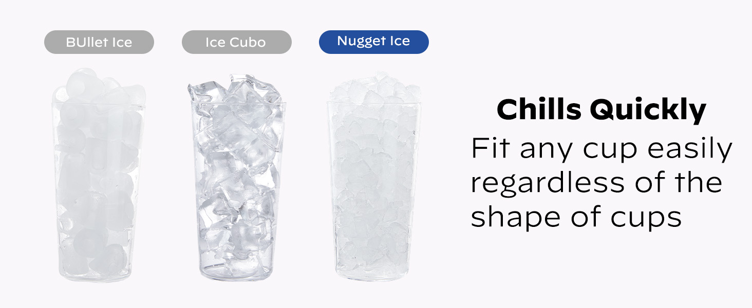 nugget ice maker countertop silonn machine makers pebble sonic pellet portable mini