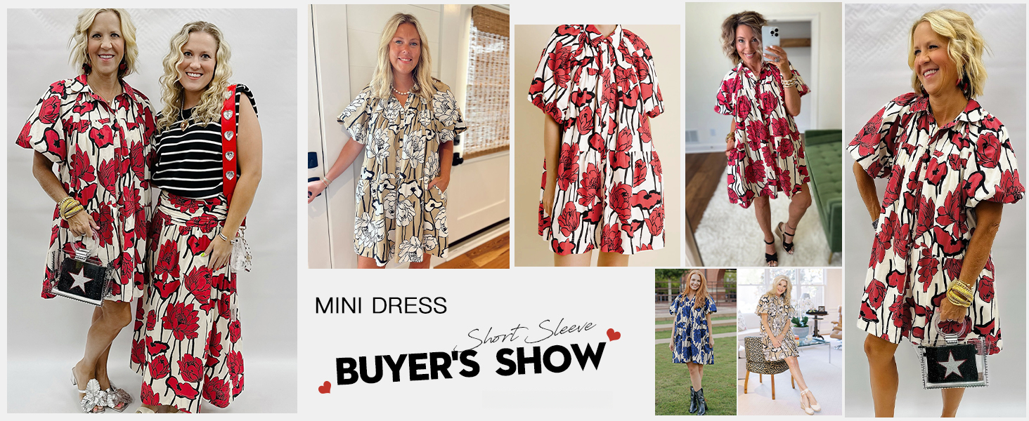 Women&#39;s Summer Floral Mini Dress