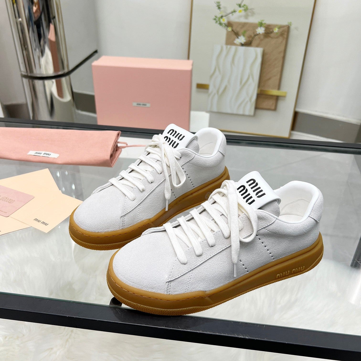 ECRU SNEAKERS IN LIGHT GREY SUEDE、mysite、Cacoeks