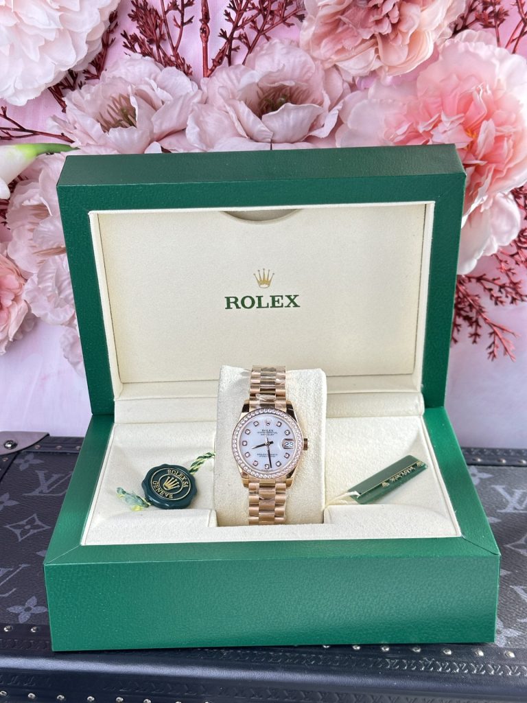 Đồng Hồ Rolex DateJust 278285 Replica 11 Nữ Đính Đá Swarovski 31mm (2)