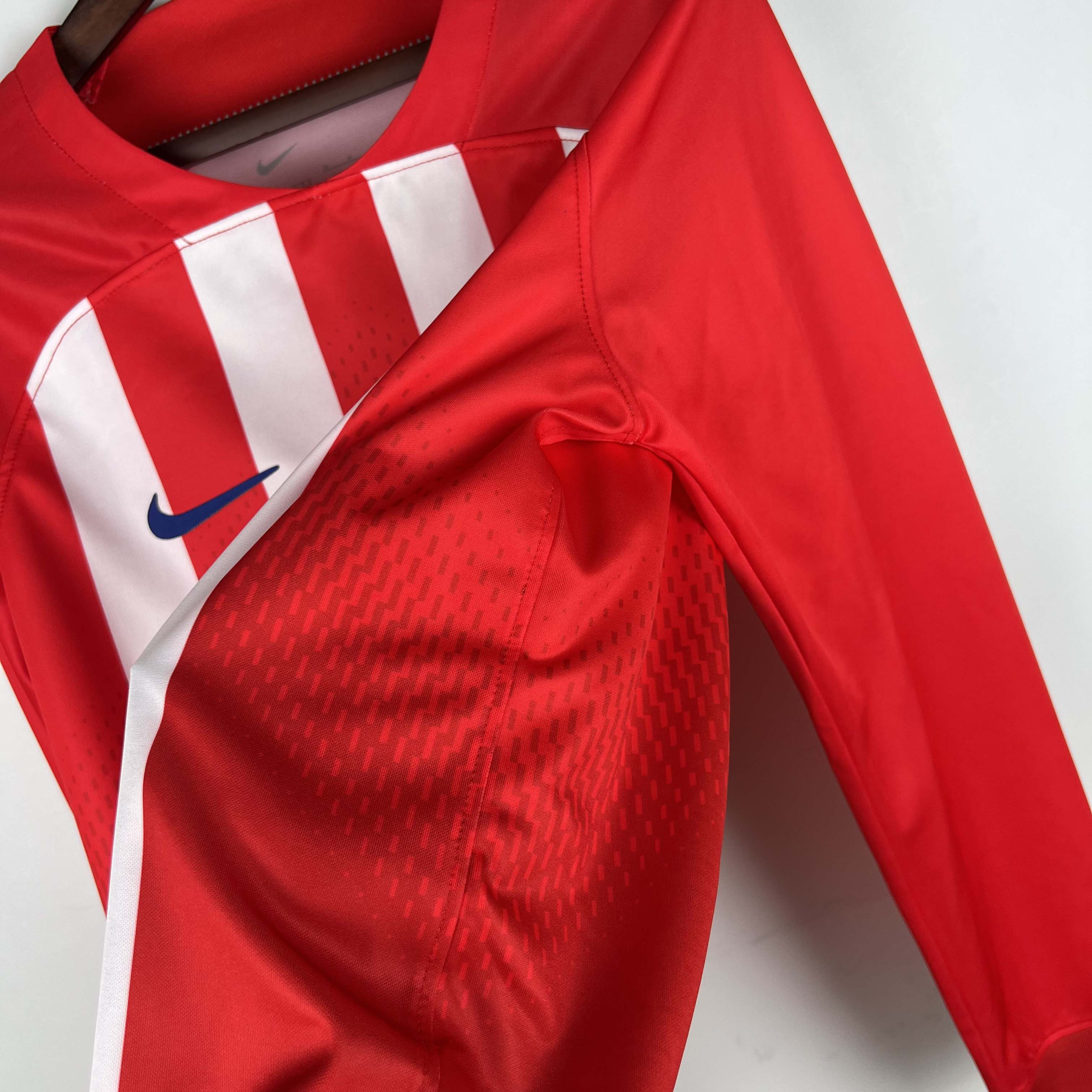 2023/2024 Long Sleeve Atletico Madrid Home1:1 Thai Quality:football jersey mysite: unitedjerseyfootball 邓江浪:football