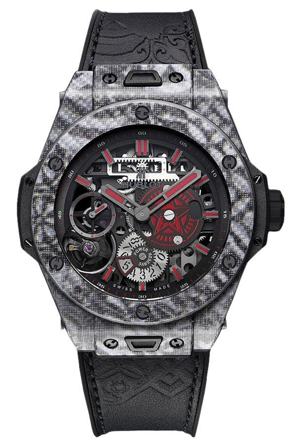Hublot Big Bang Ref. 414.YF.1137.VR.SHF18 Super Clone Watch – Black Ceramic Skeleton Dial Rubber Strap Fake Replica