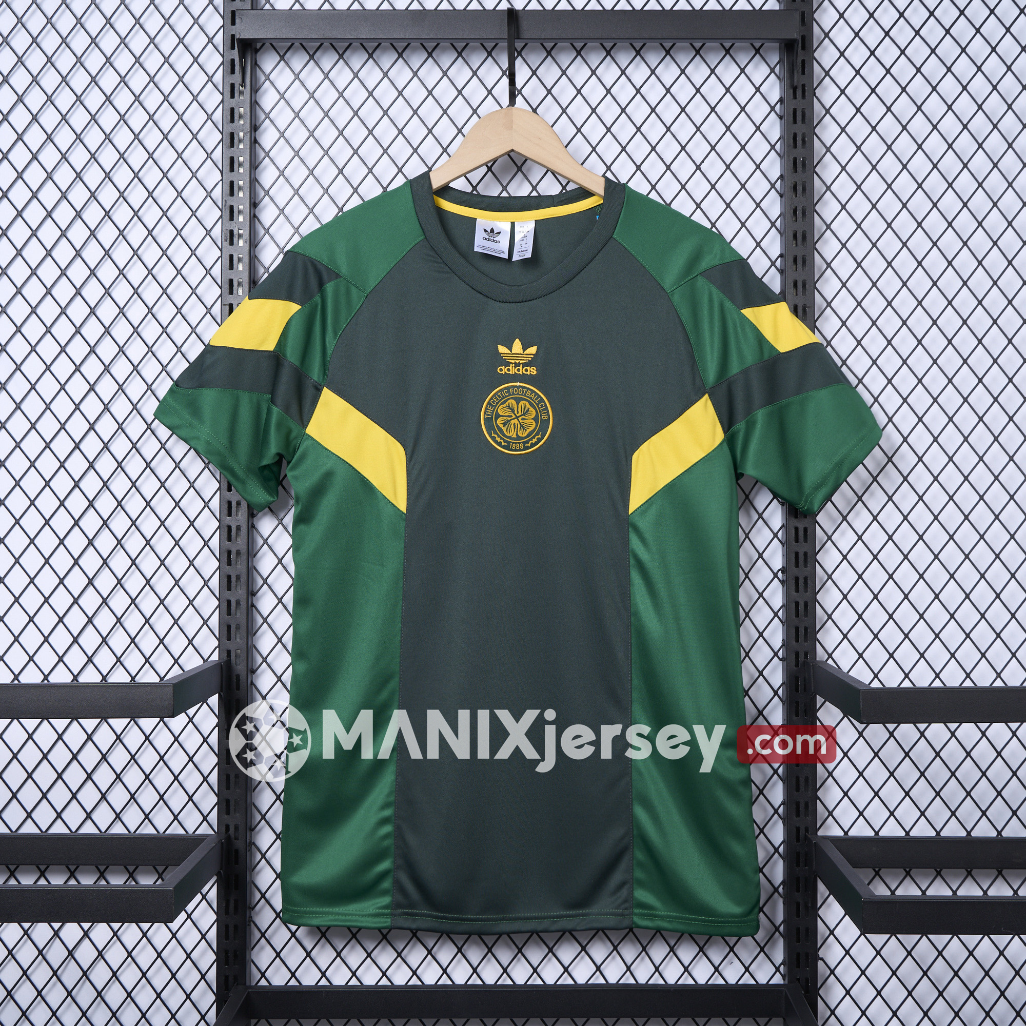ManixJersey.com | Celtic 24-25 Throwback Originals T-Shirt - Green -Customize Name, Number and Patch | Worldwide Shipping